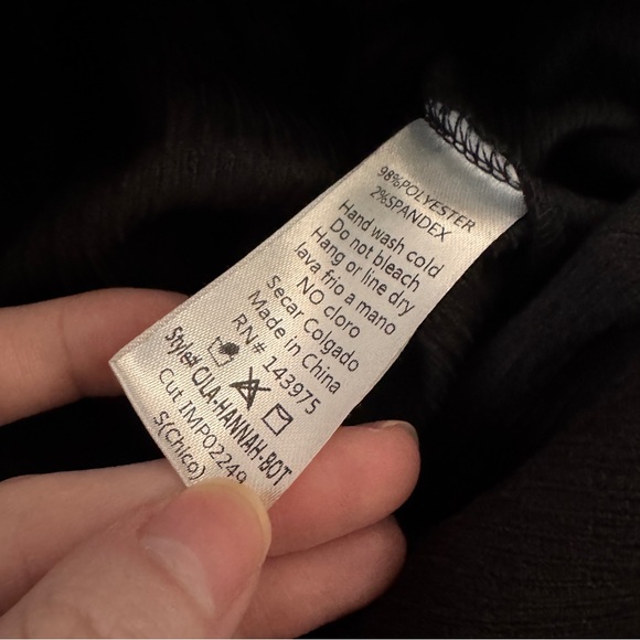 NWOT Carly Jean Los Angeles Black Wide-Leg Flare Flowy Beach Pants - Picture 6 of 10